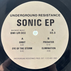 Underground Resistance Sonic EP USED VINYL 12INCH EP 33 S RPM