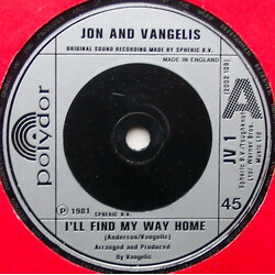 Jon & Vangelis I'll Find My Way Home USED VINYL 7INCH 45 RPM SINGLE
