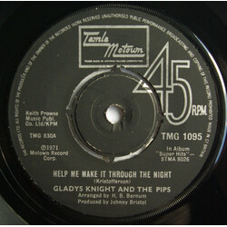 Gladys Knight And The Pips Help Me Make It Through The Night USED VINYL 7INCH 45 RPM SINGLE REPRESS