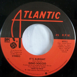 Gino Soccio It's Alright USED VINYL 7INCH 45 RPM
