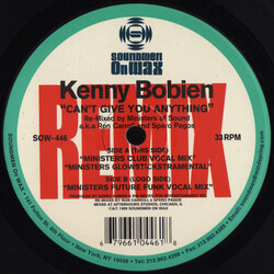 Kenny Bobien I Can't Give You Anything (Remix) USED VINYL 12INCH 33 S RPM