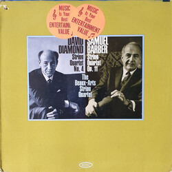 David Diamond (2) / Samuel Barber / Beaux Arts String Quartet String Quartet No. 4 / String Quartet Op. 11 Vinyl LP USED