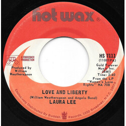 Laura Lee Love And Liberty / I Don't Want Nothing Old (But Money) USED VINYL 7INCH SINGLE 45 RPM