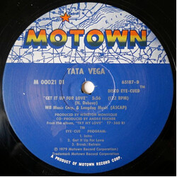 Tata Vega Get It Up For Love / I Just Keep Thinking About You Baby USED VINYL 12INCH 33 S RPM SINGLE