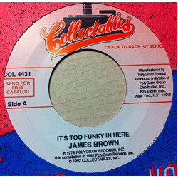 James Brown It's Too Funky In Here USED VINYL 7INCH 45 RPM REISSUE