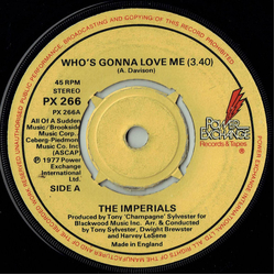 The Imperials Who's Gonna Love Me Vinyl 7" USED