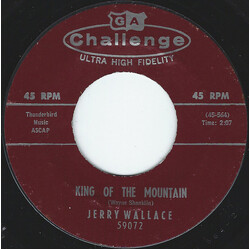 Jerry Wallace King Of The Mountain USED VINYL 7INCH 45 RPM STYRENE
