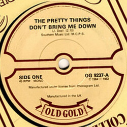 The Pretty Things Don't Bring Me Down / Honey I Need USED VINYL 7INCH 45 RPM MONO