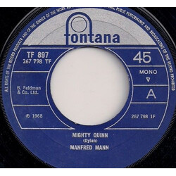 Manfred Mann Mighty Quinn VINYL 7" USED