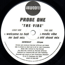 Probe One The Vibe USED VINYL 12INCH 33 S RPM