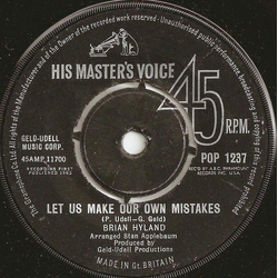Brian Hyland Let Us Make Our Own Mistakes Vinyl 7" USED