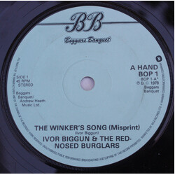 Ivor Biggun & The Red-Nosed Burglars The Winker's Song (Misprint) USED VINYL 7"
