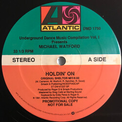 Michael Watford Holdin' On USED VINYL 12INCH 33 S RPM PROMO