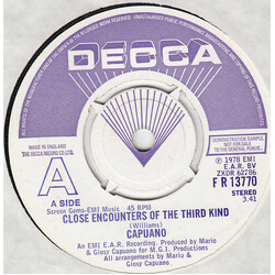 Mario & Giosy Capuano Theme From Close Encounters Of The Third Kind USED VINYL 7INCH 45 RPM PROMO