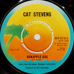 Cat Stevens Banapple Gas USED VINYL 7INCH 45 RPM SINGLE