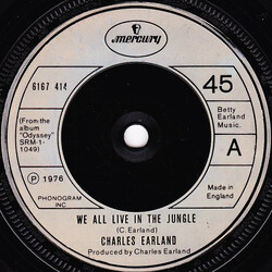 Charles Earland We All Live In The Jungle USED VINYL 7INCH 45 RPM SINGLE