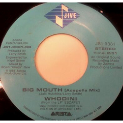 Whodini Big Mouth Vinyl 7" USED