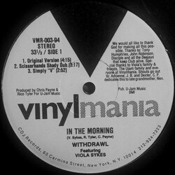 Withdrawl / Viola Sykes In The Morning USED VINYL 12INCH 33 S RPM