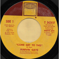 Marvin Gaye Come Get To This USED VINYL 7INCH SINGLE STYRENE