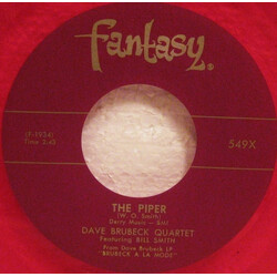 The Dave Brubeck Quartet The Piper / Soliloquy USED VINYL 7INCH 45 RPM SINGLE