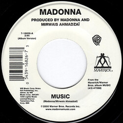 Madonna Music USED VINYL 7INCH 45 RPM SINGLE