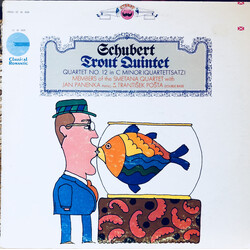 Franz Schubert / Smetana Quartet / Jan Panenka / František Pošta Trout Quintet / Quartet No. 12 In C Minor (Quartettsatz) Vinyl LP USED