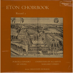 The Purcell Consort Of Voices / Choir Of All Saints Church, Margaret Street / Grayston Burgess Eton Choirbook (Record 2) Vinyl LP USED
