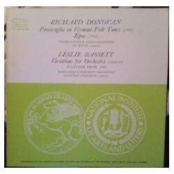 Richard Donovan / Wielka Orkiestra Symfoniczna Polskiego Radia / Jan Krenz / Leslie Bassett / Zurich Radio Orchestra / Jonathan Sternberg Passacaglia 