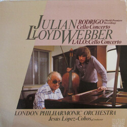Julian Lloyd Webber / The London Philharmonic Orchestra / Jesús López-Cobos Rodrigo Cello Concerto / Lalo Cello Concerto Vinyl LP USED
