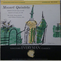 The Griller String Quartet / William Primrose Mozart Quintets: Quintet In E Flat Major, K. 614 / Quintet In D Major, K. 593 Vinyl LP USED