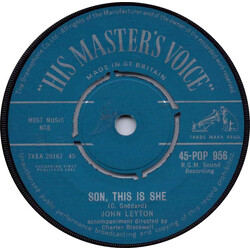 John Leyton Son, This Is She USED VINYL 7INCH 45 RPM
