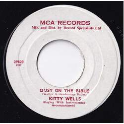 Kitty Wells Dust On The Bible USED VINYL 7INCH 45 RPM