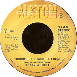 Betty Wright Tonight Is The Night USED VINYL 7INCH 45 RPM