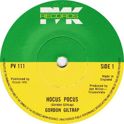 Gordon Giltrap Hocus Pocus USED VINYL 7INCH 45 RPM