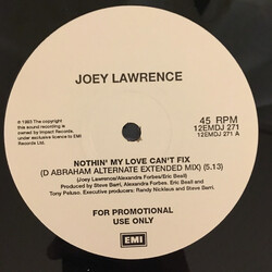 Joey Lawrence Nothin' My Love Can't Fix USED VINYL 12INCH 45 RPM SINGLE PROMO