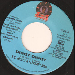 K.C. Jockey / Elephant Man Diggy Diggy USED VINYL 7INCH 45 RPM