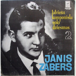 Jānis Zābers Latviešu Komponistu Solo Dziesmās 2. Vinyl LP USED