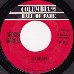 George Morgan (2) Almost USED VINYL 7INCH 45 RPM SINGLE REISSUE STYRENE