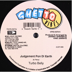 Turbo Belly / Determine Judgement Pon Di Earth / Spurt USED VINYL 12INCH 45 RPM