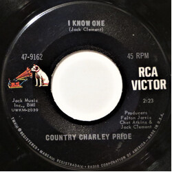 Charley Pride I Know One / Best Banjo Picker USED VINYL 7INCH 45 RPM SINGLE