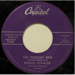 Ronnie Ronalde / Norrie Paramor And His Orchestra The Yodellin' Rag USED VINYL 7INCH 45 RPM