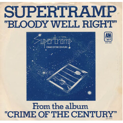 Supertramp Bloody Well Right USED VINYL 7INCH 45 RPM SINGLE STEREO MONO PROMO