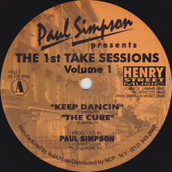 Paul Simpson The 1st Take Sessions (Volume 1) USED VINYL 12INCH 33 S RPM