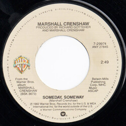 Marshall Crenshaw Someday, Someway USED VINYL 7INCH 45 RPM SINGLE
