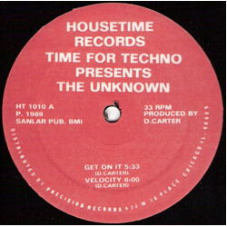Time For Techno / The Unknown Get On It VINYL 12" USED