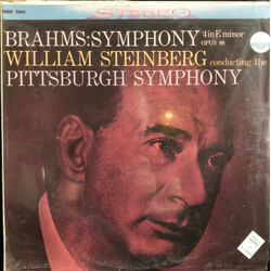 Johannes Brahms / William Steinberg / The Pittsburgh Symphony Orchestra Symphony #4 In E Minor Opus 98 Vinyl LP USED