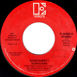Eddie Rabbitt Suspicions USED VINYL 7INCH 45 RPM SINGLE STYRENE STEREO