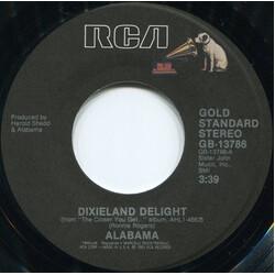 Alabama Dixieland Delight USED VINYL 7INCH SINGLE