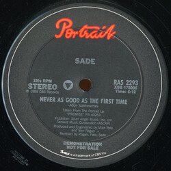 Sade Never As Good As The First Time USED VINYL 12INCH 33 S RPM PROMO STEREO