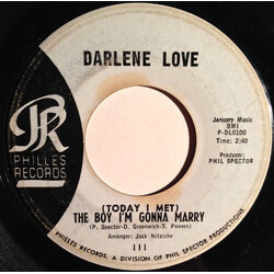 Darlene Love (Today I Met)  The Boy I'm Gonna Marry USED VINYL 7INCH 45 RPM SINGLE